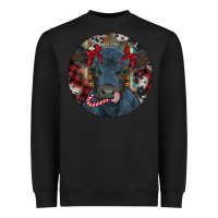 Black Black Angus Calf Christmas Heavyweight Sweatshirt - RanaPortraitStore