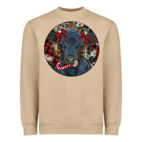 Mushroom Black Angus Calf Christmas Heavyweight Sweatshirt - RanaPortraitStore