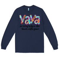 Navy yaya Long Sleeve Tee - Artiststas