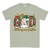 Matcha With God all things are possible with snowman Classic Tee - NancyCooperArtShop