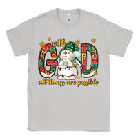 Moon Dust With God all things are possible with snowman Classic Tee - NancyCooperArtShop