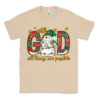 Mushroom With God all things are possible with snowman Classic Tee - NancyCooperArtShop