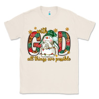 Natural With God all things are possible with snowman Classic Tee - NancyCooperArtShop