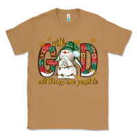 Toasted Coconut With God all things are possible with snowman Classic Tee - NancyCooperArtShop