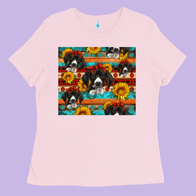 Western German Shorthaired Pointer Ladies Tee Designed By Artiststas