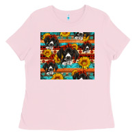 Bubblegum Pink western german shorthaired pointer Ladies Tee - Artiststas