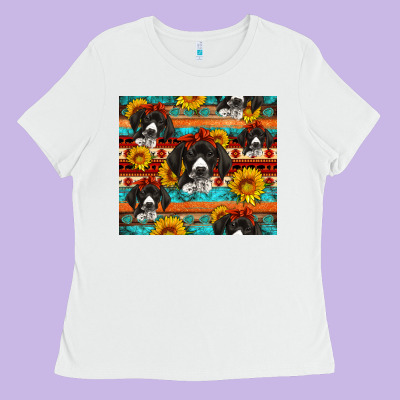 Western German Shorthaired Pointer Ladies Tee Designed By Artiststas