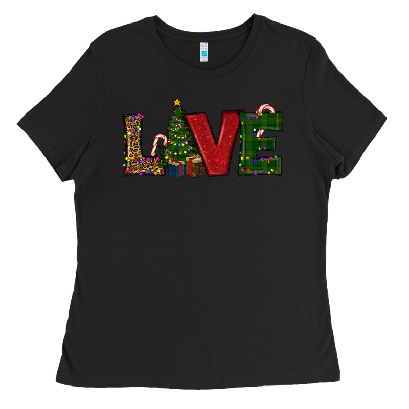 Christmas Tree Love Ladies Tee by RanaPortraitStore | Teevron
