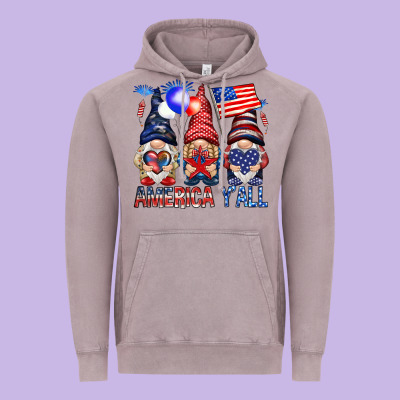 America Yall Vintage Hoodie Designed By Nancycooperartshop