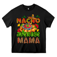Black nacho average mama with nacho Heavy Core Tee - AdoDesignShop