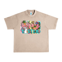 French Oak Happy Easter Urban Heavy Tee - NancyCooperArtShop