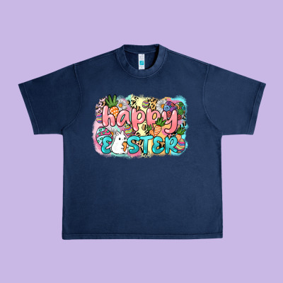 Happy Easter Urban Heavy Tee Designed By Nancycooperartshop