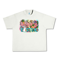 Pistachio Happy Easter Urban Heavy Tee - NancyCooperArtShop