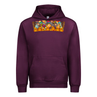 Mauve Wine Nach Valentine Urban Hoodie - CowhideDigitalArt