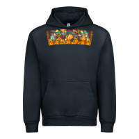 Navy Nach Valentine Urban Hoodie - CowhideDigitalArt