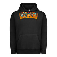 Pigment Black Nach Valentine Urban Hoodie - CowhideDigitalArt