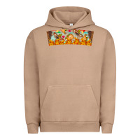 Pigment Burro Nach Valentine Urban Hoodie - CowhideDigitalArt