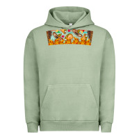 Pigment Oil Green Nach Valentine Urban Hoodie - CowhideDigitalArt