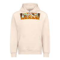 Sandshell Nach Valentine Urban Hoodie - CowhideDigitalArt