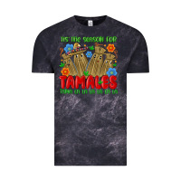Cloud Black tis the season for tamales tama la la la la la la Vintage Tee - MaliasSmallBusiness