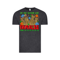 Vintage Black tis the season for tamales tama la la la la la la Vintage Tee - MaliasSmallBusiness