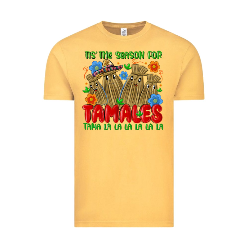 Tis The Season For Tamales Tama La La La La La La Vintage Tee by MaliasSmallBusiness | Teevron