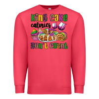 Cardinal king cake calories don't count mardi gras Premium Sweatshirt - OliviaCreatesArt