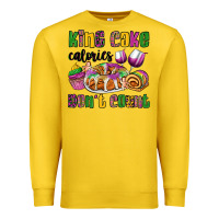 Lemon king cake calories don't count mardi gras Premium Sweatshirt - OliviaCreatesArt