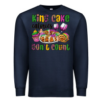 Navy king cake calories don't count mardi gras Premium Sweatshirt - OliviaCreatesArt