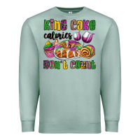 Seafoam king cake calories don't count mardi gras Premium Sweatshirt - OliviaCreatesArt