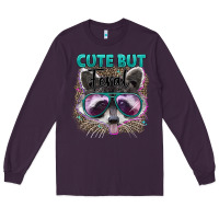 Plum cute but feral Long Sleeve Tee - Artiststas