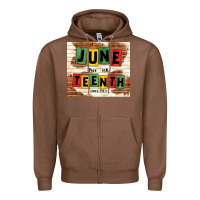 Chestnut juneteenth free ish since 1865 Zipper Hoodie - TumblerDesignByShophia