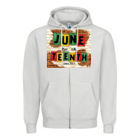Dove Grey juneteenth free ish since 1865 Zipper Hoodie - TumblerDesignByShophia