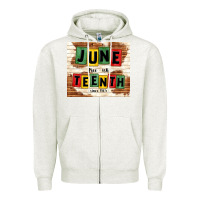 Oatmeal Heather juneteenth free ish since 1865 Zipper Hoodie - TumblerDesignByShophia