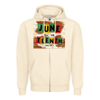 Sandshell juneteenth free ish since 1865 Zipper Hoodie - TumblerDesignByShophia