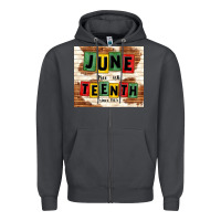 Smoke juneteenth free ish since 1865 Zipper Hoodie - TumblerDesignByShophia