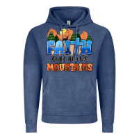 Vintage Denim faith can move mountains Vintage Hoodie - MaliasSmallBusiness