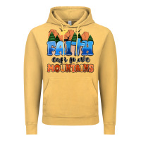 Vintage Mustard faith can move mountains Vintage Hoodie - MaliasSmallBusiness