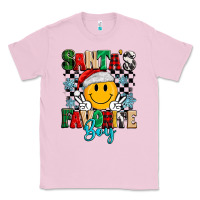 Bubblegum Pink santas favorite boy Classic Tee - MaliasSmallBusiness