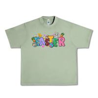 Oil Green Easter Urban Heavy Tee - NancyCooperArtShop