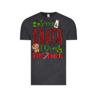 Vintage Black sorry santa ı drank the milk Vintage Tee - MaliasSmallBusiness