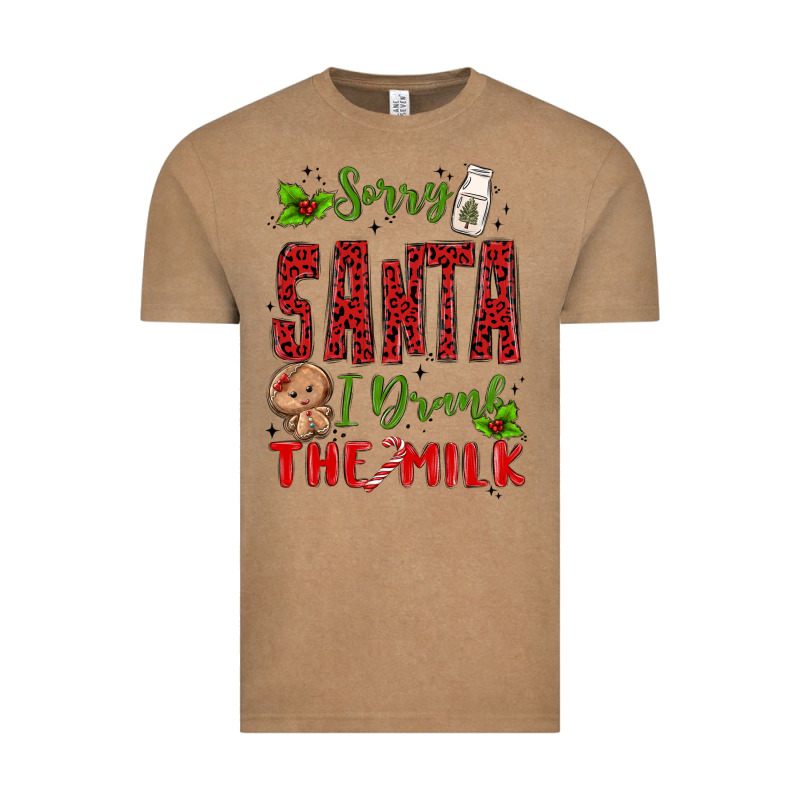 Sorry Santa ı Drank The Milk Vintage Tee by MaliasSmallBusiness | Teevron