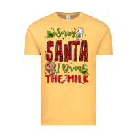 Vintage Mustard sorry santa ı drank the milk Vintage Tee - MaliasSmallBusiness