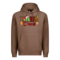 Chestnut Nana Claus Christmas Lights And Gifts mother's day Premium Hoodie - HowdyJamesFarm