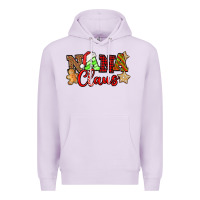 Lilac Nana Claus Christmas Lights And Gifts mother's day Premium Hoodie - HowdyJamesFarm