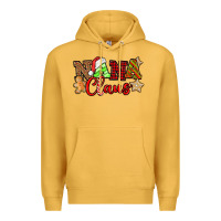 Mustard Nana Claus Christmas Lights And Gifts mother's day Premium Hoodie - HowdyJamesFarm