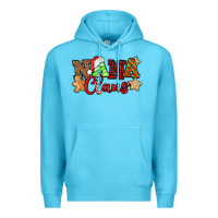 Ocean Blue Nana Claus Christmas Lights And Gifts mother's day Premium Hoodie - HowdyJamesFarm