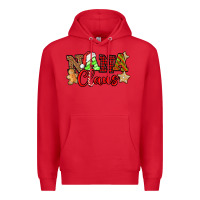 Red Nana Claus Christmas Lights And Gifts mother's day Premium Hoodie - HowdyJamesFarm