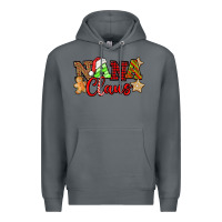 Rock Nana Claus Christmas Lights And Gifts mother's day Premium Hoodie - HowdyJamesFarm
