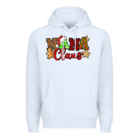 White Nana Claus Christmas Lights And Gifts mother's day Premium Hoodie - HowdyJamesFarm